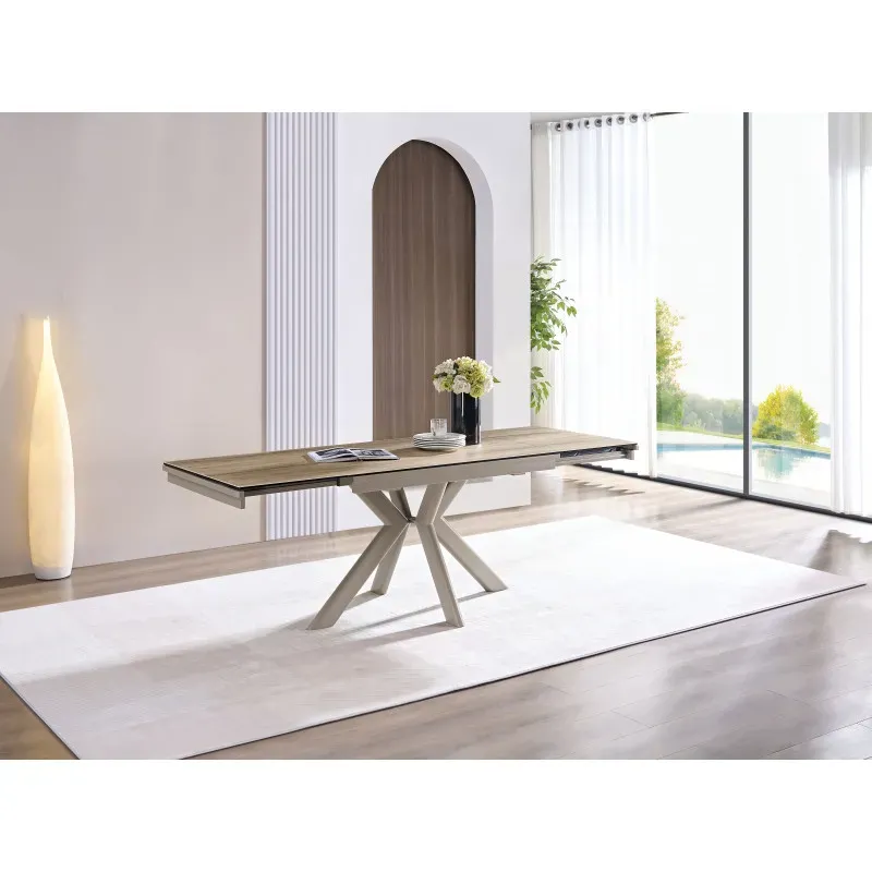 Table Extensible Plateau Céramique