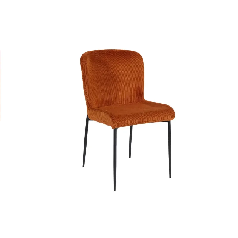 Chaise Velour Cotelé