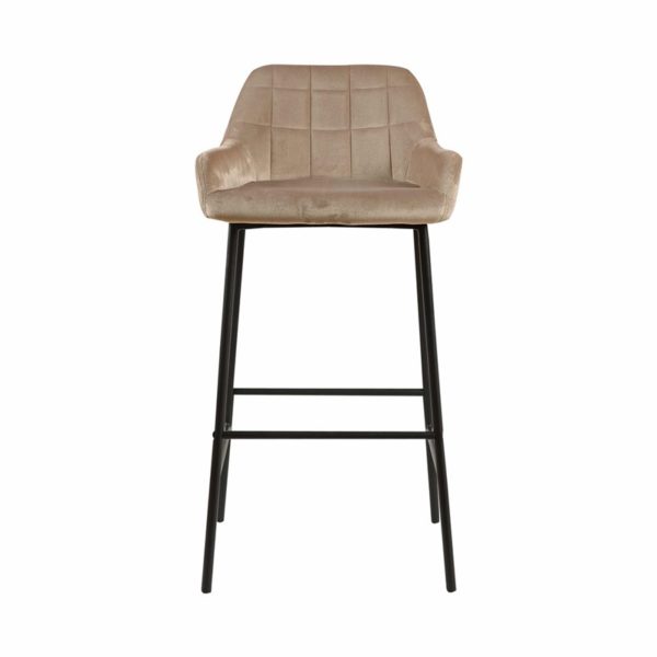 Tabouret de bar KETEL en velours